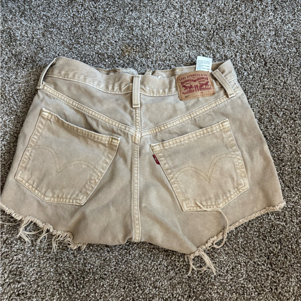 Levi's Beige Jean Shorts for Women